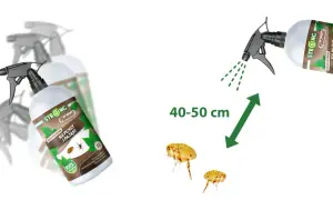 Spray STRONG Natural na pchły i pajaki, skuteczny i naturalny. Zwalcza insekty z odległości 40-50 cm.
